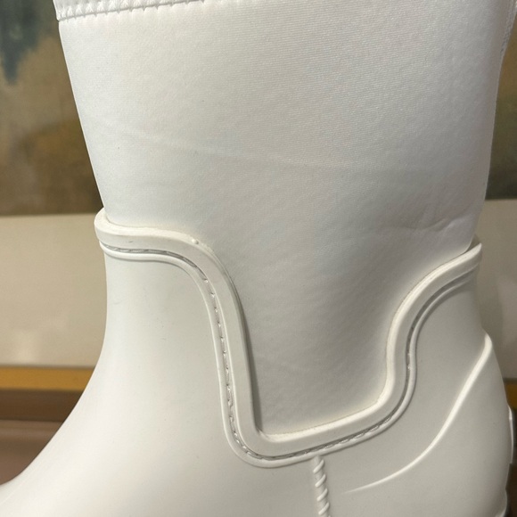 🌸UGG🌸 Droplet Mid Rain Boot In White Size: 11 - Picture 11 of 14